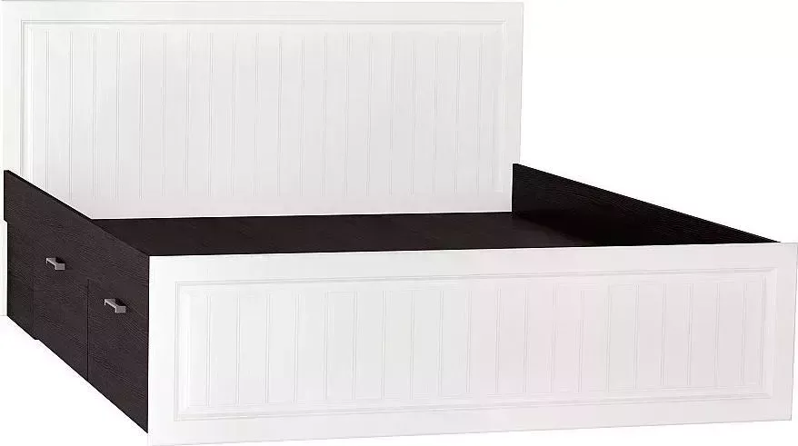 Кровать VIVAT Прага КР-903 с ящиками 1,6м Белое дерево
