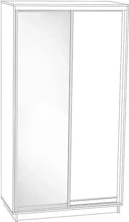 Дверь VIVAT -купе DC Reflex/Мат 2200*600 DC Хром