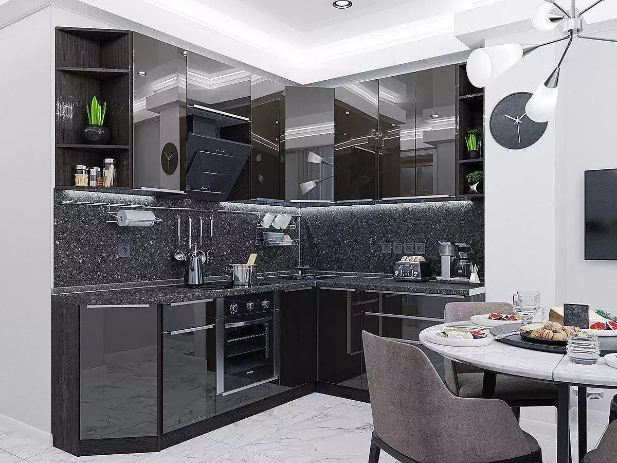 Кухонный гарнитур VIVAT Фьюжн-04 Anthracite Anthracite