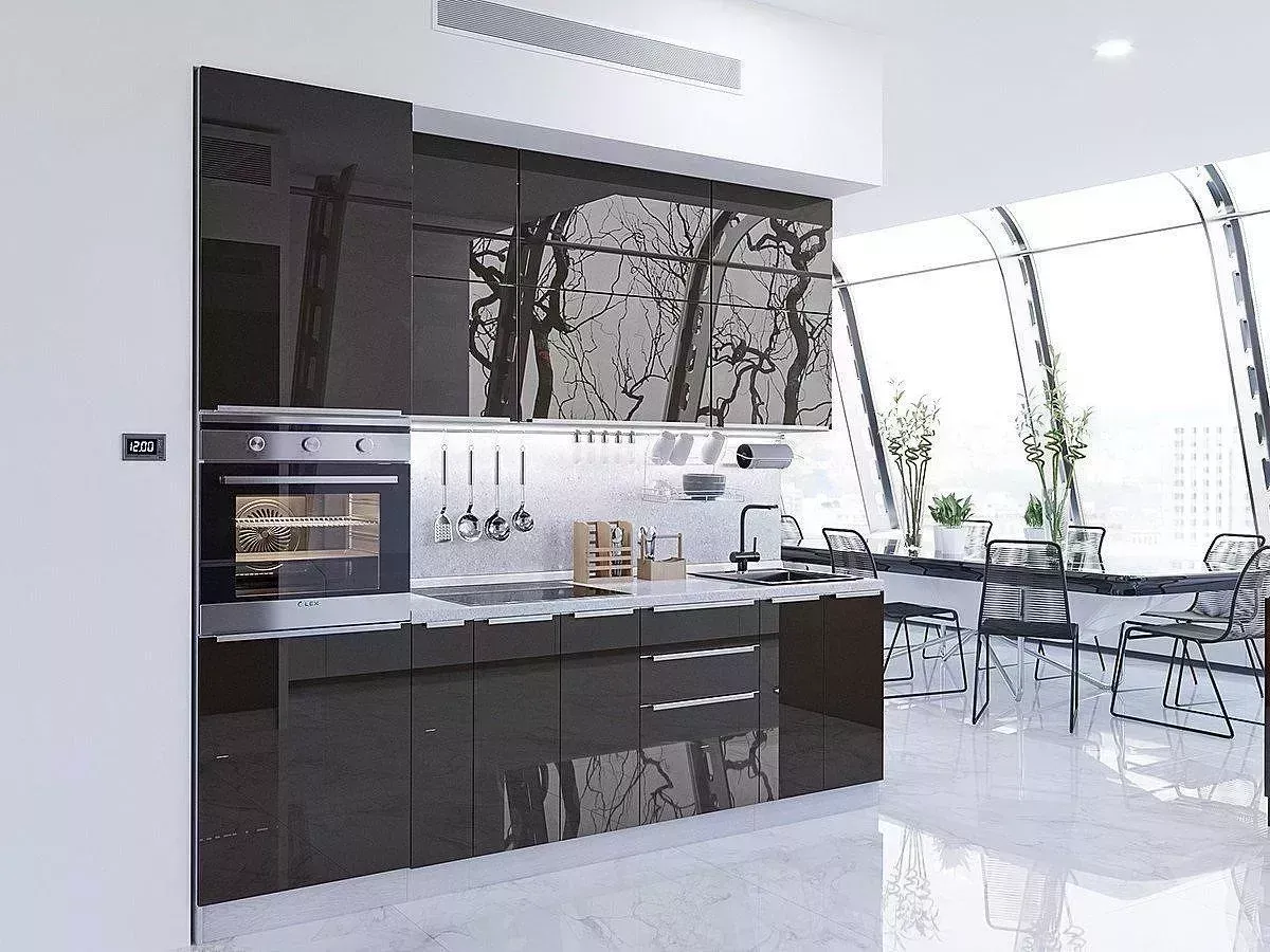 Кухонный гарнитур VIVAT Фьюжн-03 Anthracite Anthracite