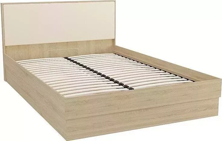 Кровать VIVAT с подъемным механизмом Сопрано 1,6м Beige/Дуб сонома