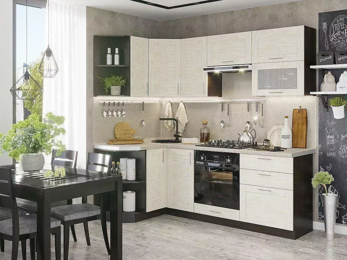 Кухонный гарнитур VIVAT Лофт-03 Nordic Oak
