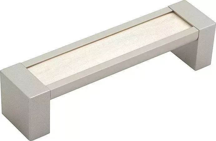 Ручка дверная VIVAT скоба мебельная С-31 Металлик/Nordic Oak