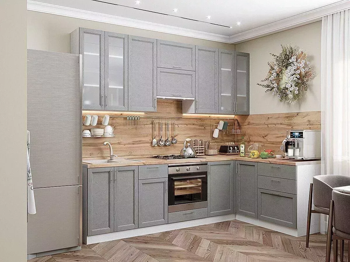 Кухонный гарнитур VIVAT Сканди-04 Grey Softwood
