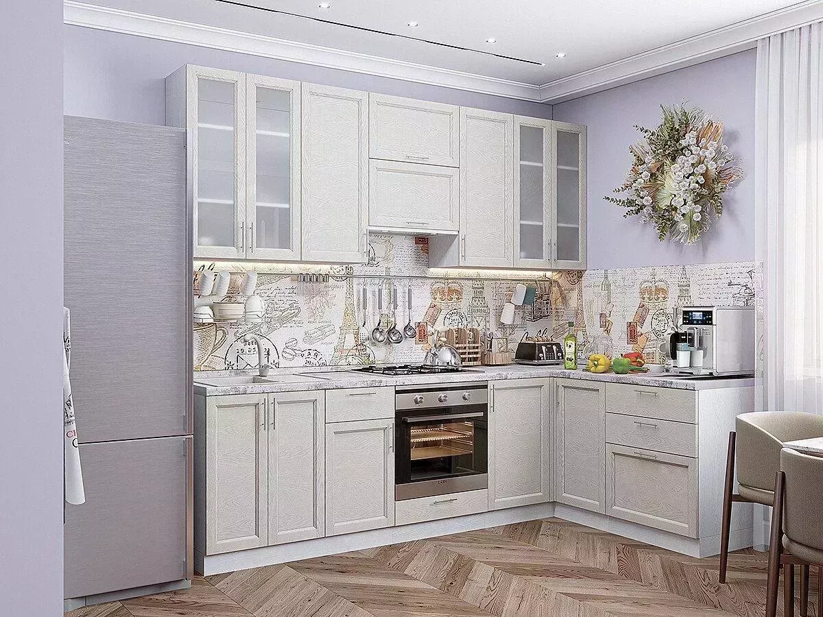 Кухонный гарнитур VIVAT Сканди-04 Cappuccino Softwood