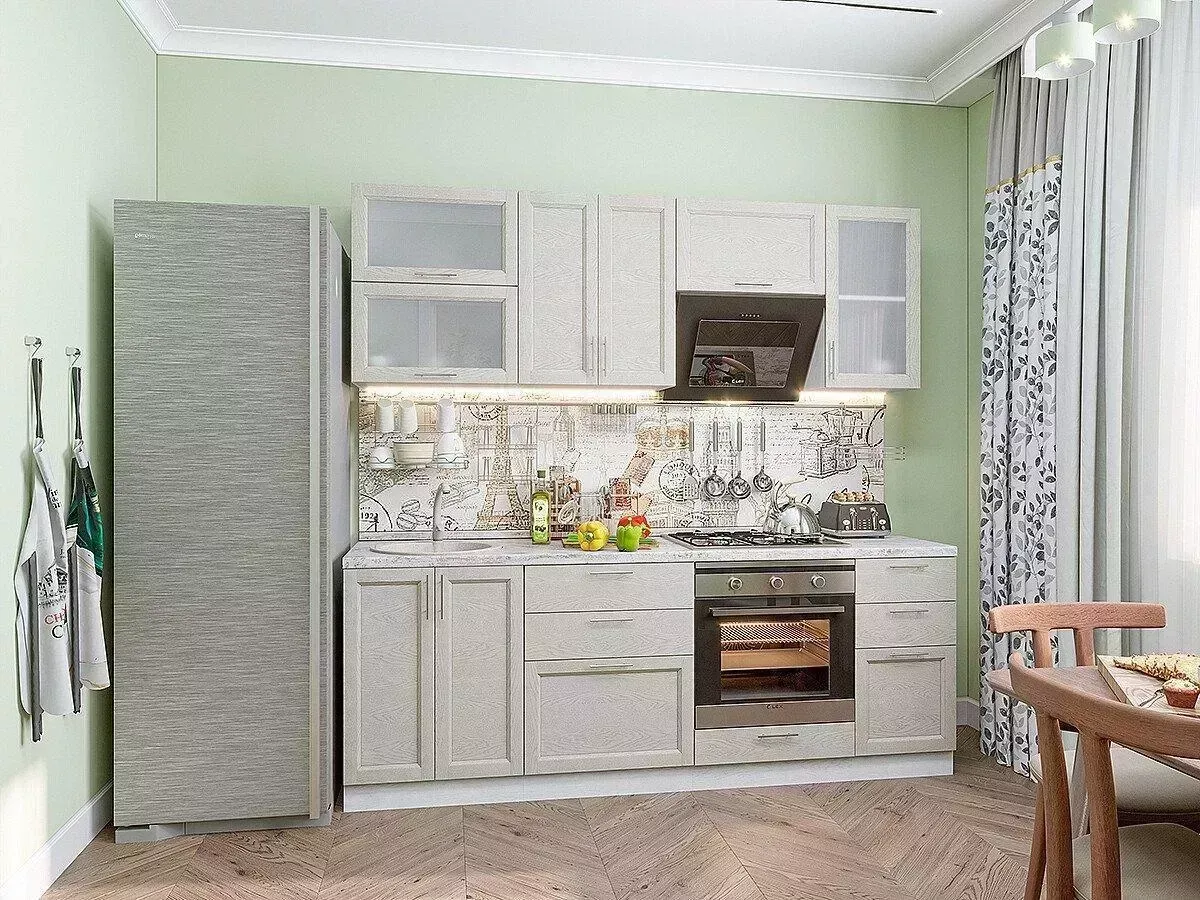 Кухонный гарнитур VIVAT Сканди-02 Cappuccino Softwood