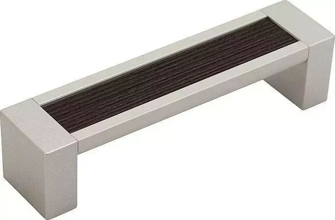 Ручка дверная VIVAT скоба мебельная С-31 Металлик/Wenge Veralinga