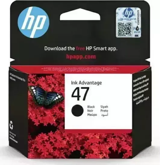 Картридж HP струйный 47 6ZD21AE черный (1300стр.) (2мл) для DJ IA Ultra 4828 (6ZD21AE)