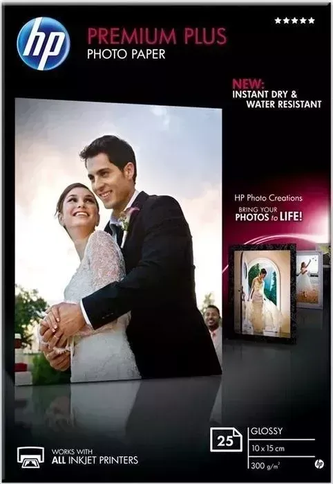 Бумага HP Premium Plus Glossy, 10x15 (CR677A)