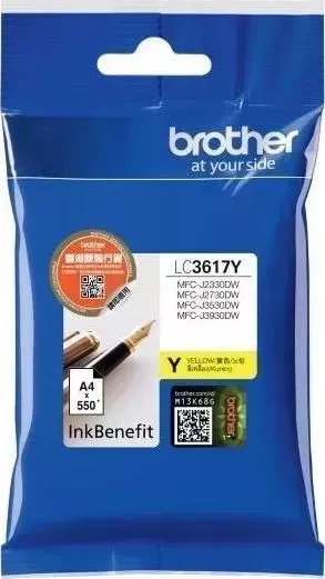 Картридж BROTHER LC3617Y 550 стр.