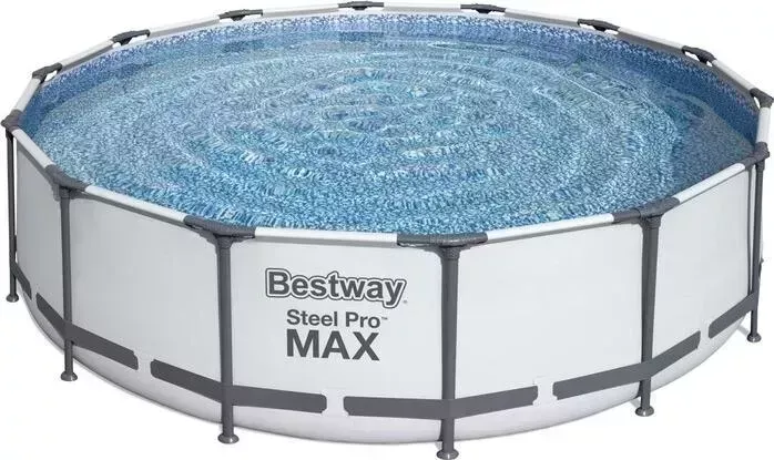 Бассейн каркасный BESTWAY Каркасный бассейн 56950 BW Steel Pro Max 427х107см, 13030л, фил.-насос 3028л/ч, лестница, тент