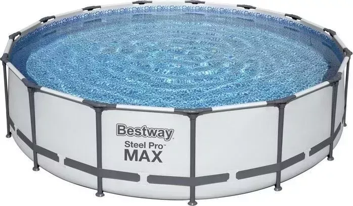 Бассейн каркасный BESTWAY Каркасный бассейн 56488 BW Steel Pro Max 457х107см, 14970л, фил.-насос 3028л/ч, лестница, тент