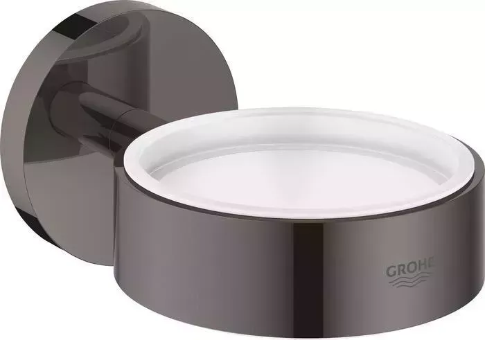 Держатель в ванную Grohe Essentials для стакана, мыльницы или дозатора, темный графит (40369A01)
