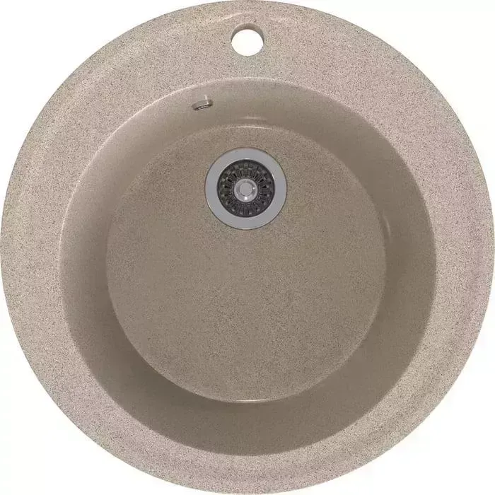 Мойка кухонная Gamma Stone GS-1-02 песочный, с сифоном