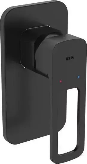Смеситель для душа IDDIS Slide встраиваемый, черный (SLIBL00i66)