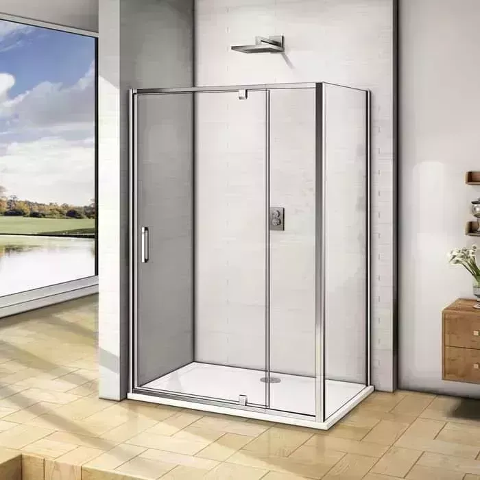 Душевой уголок Good Door Orion WTW-PD+SP 140x80 с поддоном, прозрачный, хром