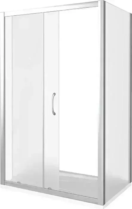 Душевой уголок Good Door Latte WTW+SP+SP 130х90 с поддоном, матовый Grape, хром с поддоном, матовый