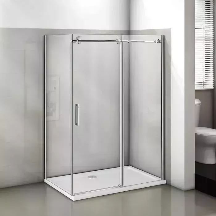 Душевой уголок Good Door Puerta WTW+SP 140х80 с поддоном, прозрачный, хром