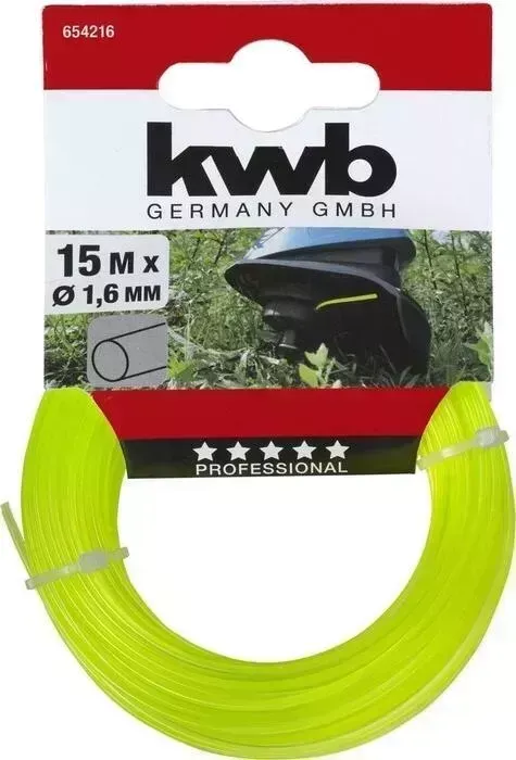 Леска триммерная Einhell KWB Profi 1,6ммх15м, нейлон, профиль "круг" для триммера