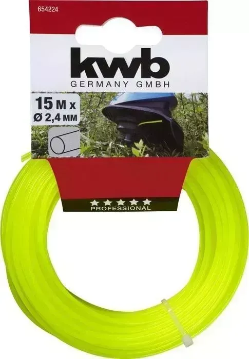 Леска триммерная Einhell KWB Profi 2,4ммх15м, нейлон, профиль "круг" для триммера
