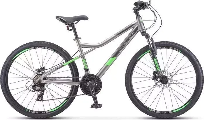 Велосипед STELS Navigator-610 D 26" V020 14" Серый/зелёный