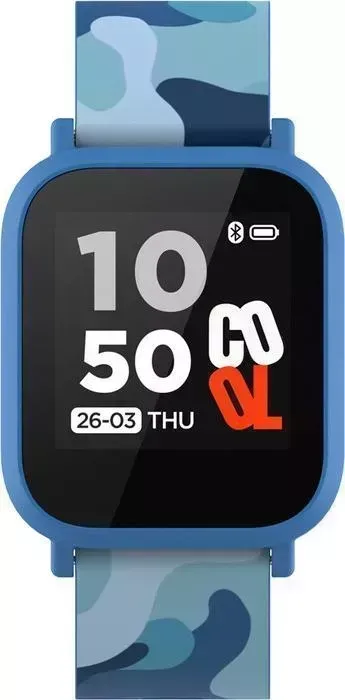Смарт часы CANYON Teenager smart watch, 1.3 inches IPS full touch screen, blue plastic body, IP68 waterproof, BT5.0, multi-spo (CNE-KW33BL)