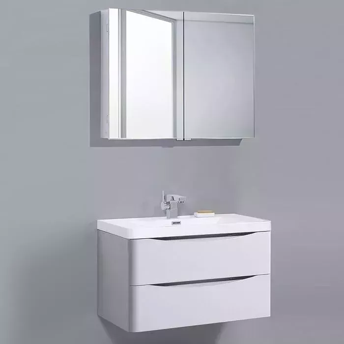 Мебель для ванной BELBANGO Ancona-N 90 bianco lucido