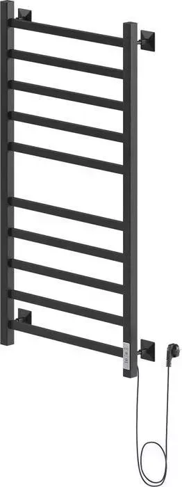 Полотенцесушитель электрический НИКА Step-1 50х100 правый, черный матовый (STEP-1 100/50 черн мат прав)