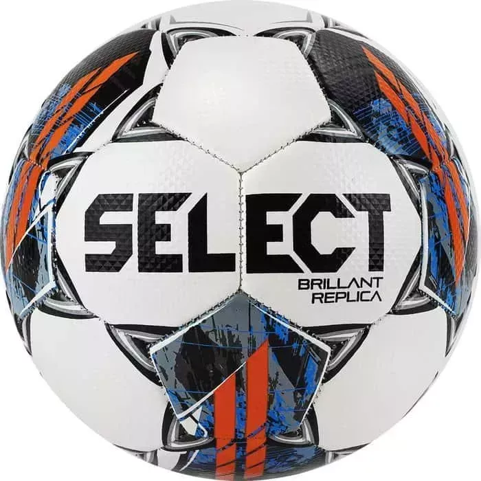Мяч футбольный Select Brillant Replica V22, арт. 812622-001, р.5, 32 панели, бело-сине-оранжевый