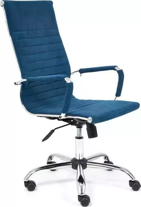 Кресло офисное TetChair Urban флок синий 32