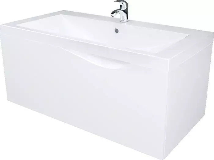 Тумба с раковиной 1Marka с Этюд 90П белый глянец (4604613326159, 10.150.00900.001)