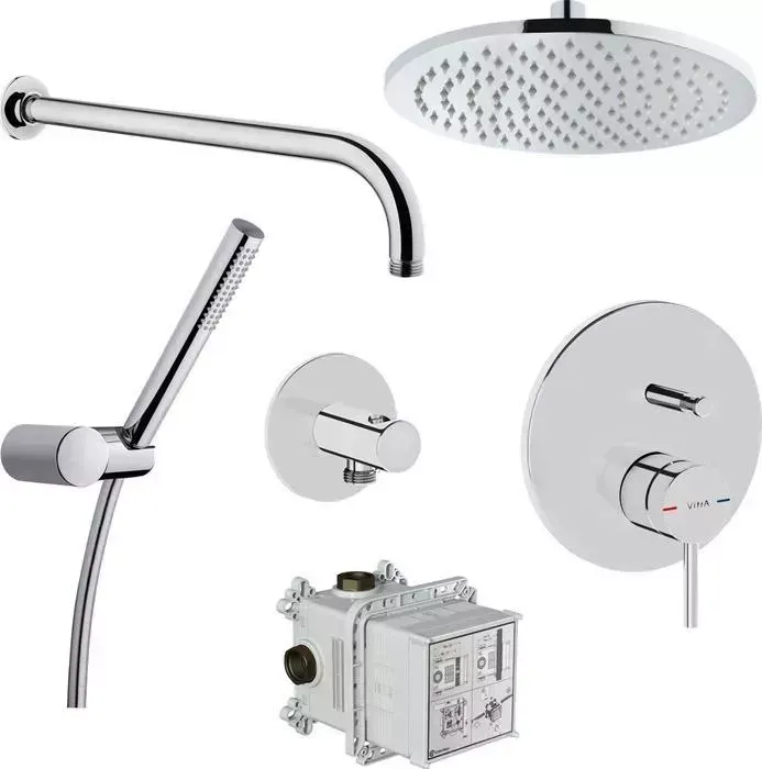 Душевая система VITRA Origin с верхним душем, хром (A49266EXP)
