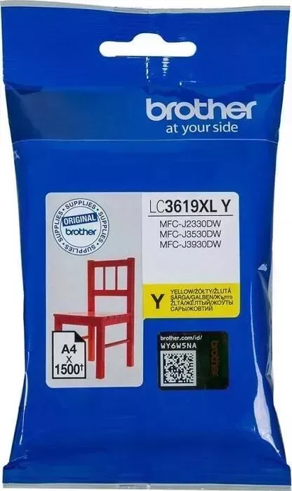 Картридж BROTHER Расходный материал для печати LC3619XLY желтый
