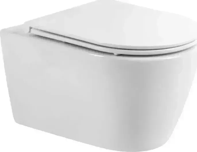 Унитаз подвесной BELBANGO Marino тонкое сиденье микролифт (BB105CHR, BB870SC)