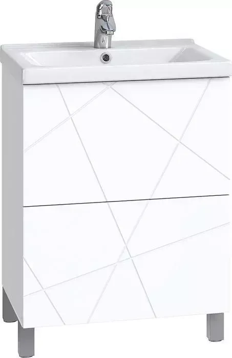 Тумба под раковину VIGO Geometry 2-600 белая (4640027142282)