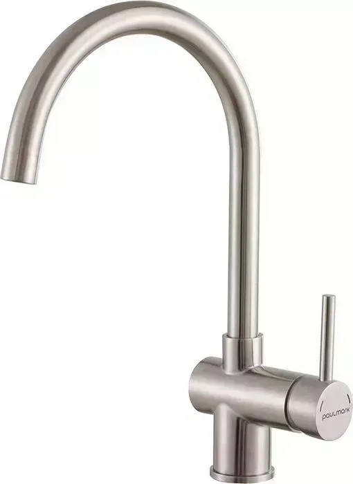 Смеситель для кухни Paulmark Bend нержавеющая сталь (Be212066-SS)