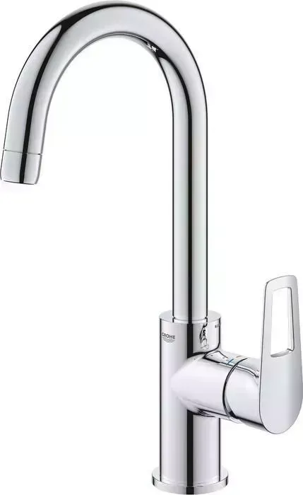 Смеситель для раковины Grohe BauLoop с донным клапаном Click-clack, хром (23891001)