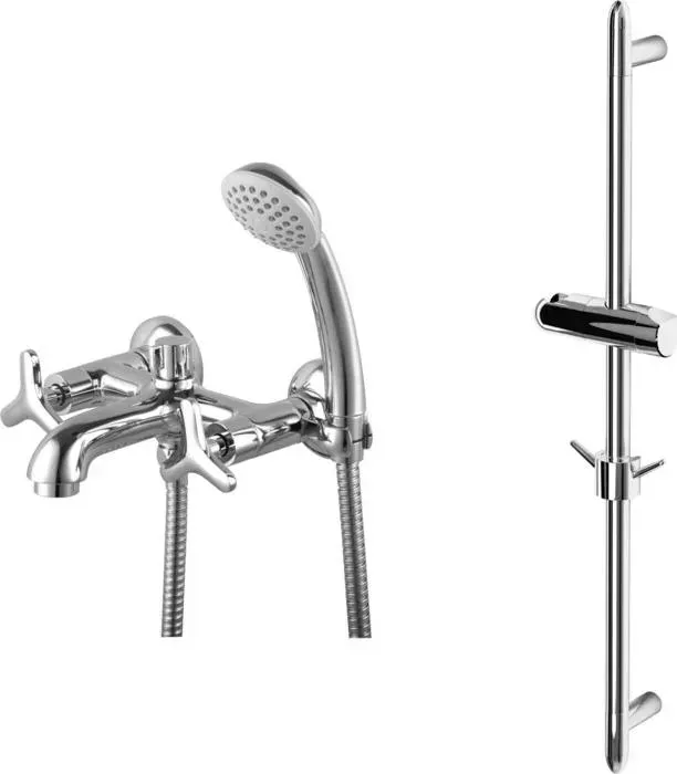 Смеситель для ванны LEMARK Plus Spirit с душем, хром (LM1912C, LM8063C)