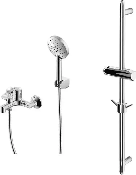 Смеситель для ванны LEMARK Minima с душем, хром (LM3814C, LM8063C)