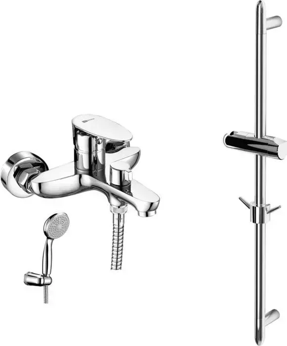 Смеситель для ванны LEMARK Nero с душем, хром (LM0214C, LM8063C)