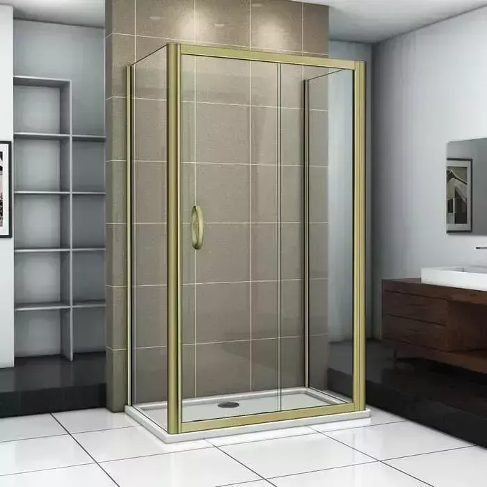 Душевой уголок Good Door Jazz WTW+SP+SP 130x80 тонированный, бронза