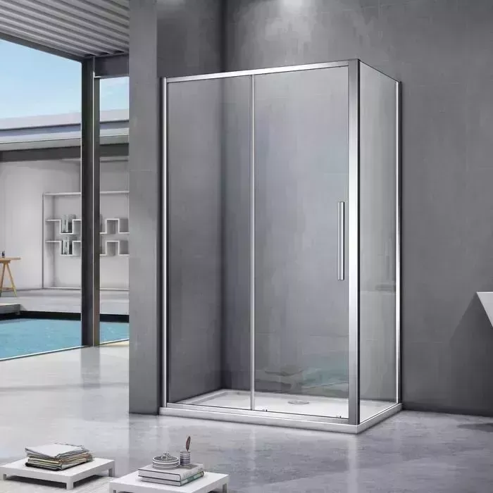 Душевой уголок Good Door Idea WTW+SP 140x90 прозрачный, хром
