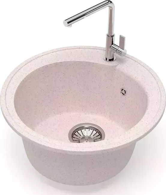 Мойка кухонная Glanz J-004-33 бежевая, матовая