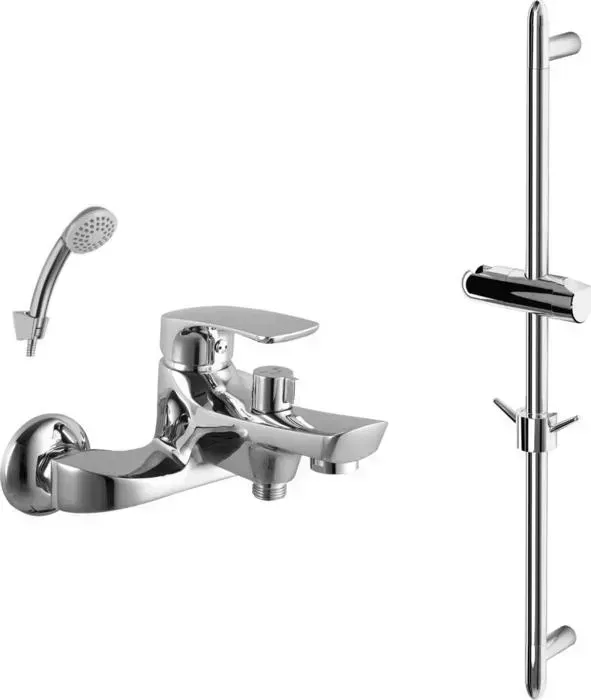 Смеситель для ванны LEMARK Plus Shape с душем, хром (LM1712C, LM8063C)