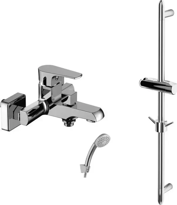 Смеситель для ванны LEMARK Plus Factor с душем, хром (LM1612C, LM8063C)