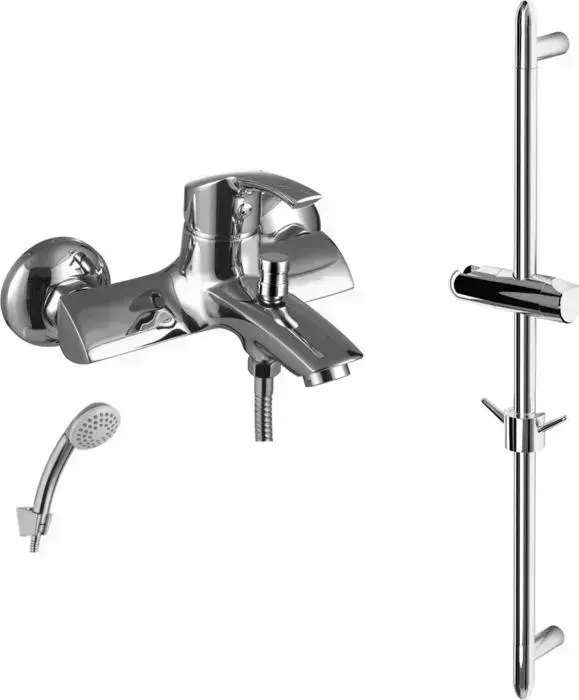 Смеситель для ванны LEMARK Plus Strike с душем, хром (LM1102C, LM8063C)