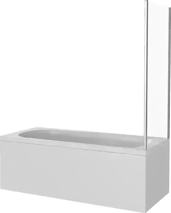 Боковая стенка Good Door Screen SP 80х140 прозрачная, хром (Screen SP-80-C-CH)