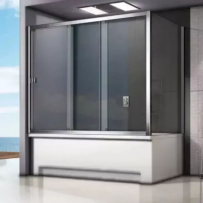 Шторка для ванны Good Door Screen WTW+SP 130х75х140 прозрачная, хром