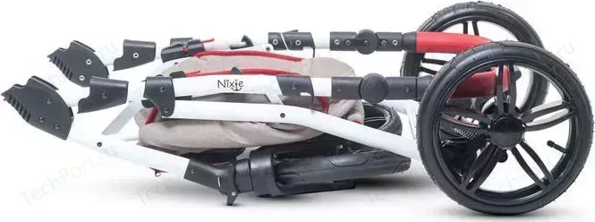 Коляска 2 в 1 Anex модульная 2 в 1 Nixie 01 (серый/краснный)