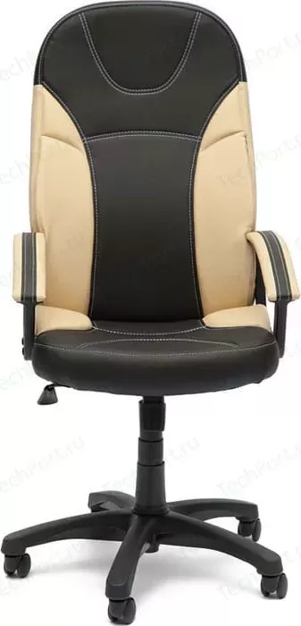 Фото №1 Кресло офисное TetChair TWISTER кож.зам 36-6/36-34 черный/бежевый